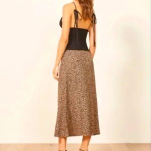 COPY - Reformation Bea Leopard Skirt